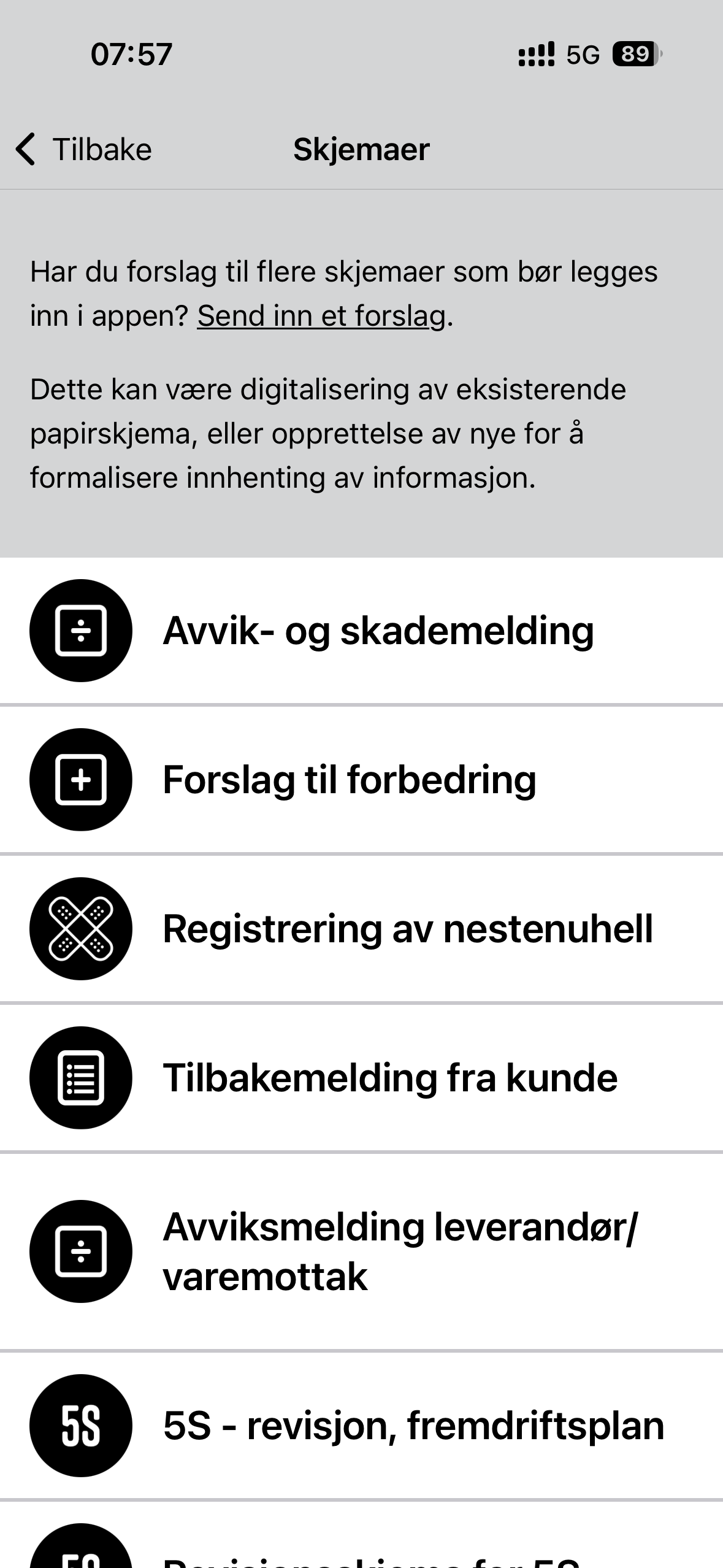 Avvikshåndtering i Infohub